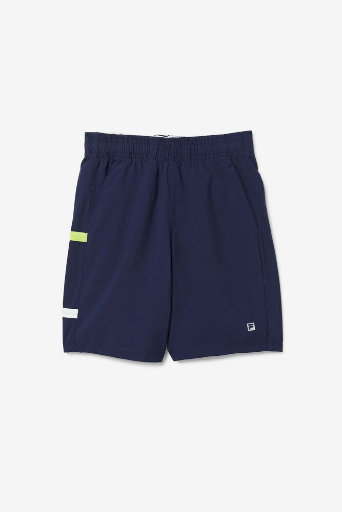 Fila Boys' Core Tennis Navy Shorts Kids - NZ 89756-PNFU